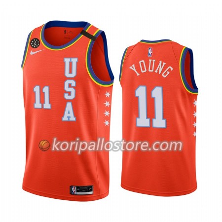 Atlanta Hawks Trae Young 11 Nike 2020 Rising Star Miesten Pelipaidat Swingman 
